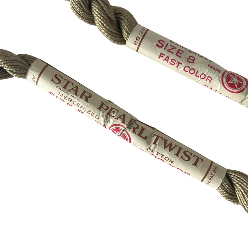 Star Pearl Cotton Embroidery Thread Twists Lot 2 Perle Vintage Craft Supply - Picture 2 of 4